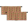 thumbnail image 1 of LALILO Kitchen Curtain Valance Tropical And Palm Leaves Rod Pocket Window Curtain 52"x 18" Set of 2, 1 of 7