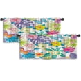 thumbnail image 1 of LALILO Kitchen Curtain Valance Tropical With Exotic Rod Pocket Window Curtain 52"x 18" Set of 2, 1 of 7