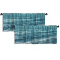 thumbnail image 1 of LALILO Kitchen Curtain Valance Vast Sea Data Sea Ocean Rod Pocket Window Curtain 52"x 18" Set of 2, 1 of 5