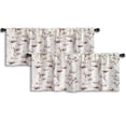 thumbnail image 1 of LALILO Kitchen Curtain Valance Vintage Floral Agriculture Rod Pocket Window Curtain 52"x 18" Set of 2, 1 of 5