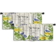 thumbnail image 1 of LALILO Kitchen Curtain Valance Vintage Floral Spring Flowers Rod Pocket Window Curtain 52"x 18" Set of 2, 1 of 7