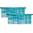 thumbnail image 1 of LALILO Kitchen Curtain Valance Water Blue Water Pool Beach Rod Pocket Window Curtain 52"x 18" Set of 2, 1 of 7