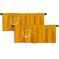 thumbnail image 1 of LALILO Kitchen Curtain Valance Water Splash Splash Water Blue Rod Pocket Window Curtain 52"x 18" Set of 2, 1 of 7