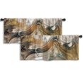 thumbnail image 1 of LALILO Kitchen Curtain Valance Wind Music Africa Air Rod Pocket Window Curtain 52"x 18" Set of 2, 1 of 5