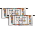 thumbnail image 1 of LALILO Kitchen Curtain Valance With Card And Boho Rod Pocket Window Curtain 52"x 18" Set of 2, 1 of 7