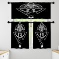 thumbnail image 1 of LALILO Kitchen Curtains and Valances Set of 3 36" Astronaut Window Treatment Tiers for Window Decor, 1 of 5