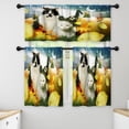 thumbnail image 1 of LALILO Kitchen Curtains and Valances Set of 3 36" Autumn Window Treatment Tiers for Window Decor, 1 of 5