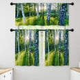thumbnail image 1 of LALILO Kitchen Curtains and Valances Set of 3 36" Birch Window Treatment Tiers for Window Decor, 1 of 5