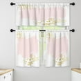 thumbnail image 1 of LALILO Kitchen Curtains and Valances Set of 3 36" Brush Pink Window Treatment Tiers for Window Decor, 1 of 5