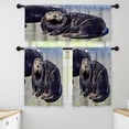 thumbnail image 1 of LALILO Kitchen Curtains and Valances Set of 3 36" California Window Treatment Tiers for Window Decor, 1 of 5