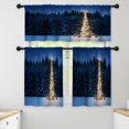 thumbnail image 1 of LALILO Kitchen Curtains and Valances Set of 3 36" Christmas Tree Window Treatment Tiers for Window Decor, 1 of 5