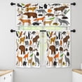 thumbnail image 1 of LALILO Kitchen Curtains and Valances Set of 3 36" Collection Window Treatment Tiers for Window Decor, 1 of 5