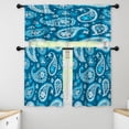 thumbnail image 1 of LALILO Kitchen Curtains and Valances Set of 3 36" Colorful Window Treatment Tiers for Window Decor, 1 of 5