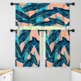thumbnail image 1 of LALILO Kitchen Curtains and Valances Set of 3 36" Colorful Window Treatment Tiers for Window Decor, 1 of 5