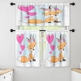 thumbnail image 1 of LALILO Kitchen Curtains and Valances Set of 3 36" Cute Red Window Treatment Tiers for Window Decor, 1 of 5