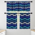 thumbnail image 1 of LALILO Kitchen Curtains and Valances Set of 3 36" Ethnic Window Treatment Tiers for Window Decor, 1 of 5