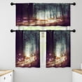 thumbnail image 1 of LALILO Kitchen Curtains and Valances Set of 3 36" Fantasy Window Treatment Tiers for Window Decor, 1 of 5