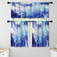 thumbnail image 1 of LALILO Kitchen Curtains and Valances Set of 3 36" Galaxy Window Treatment Tiers for Window Decor, 1 of 5