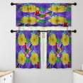 thumbnail image 1 of LALILO Kitchen Curtains and Valances Set of 3 36" Greeting Window Treatment Tiers for Window Decor, 1 of 5