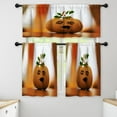 thumbnail image 1 of LALILO Kitchen Curtains and Valances Set of 3 36" Halloween Window Treatment Tiers for Window Decor, 1 of 5