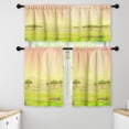 thumbnail image 1 of LALILO Kitchen Curtains and Valances Set of 3 36" Landscape Window Treatment Tiers for Window Decor, 1 of 5