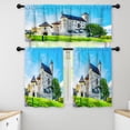 thumbnail image 1 of LALILO Kitchen Curtains and Valances Set of 3 36" Medieval Window Treatment Tiers for Window Decor, 1 of 5