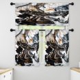 thumbnail image 1 of LALILO Kitchen Curtains and Valances Set of 3 36" Modern Window Treatment Tiers for Window Decor, 1 of 5