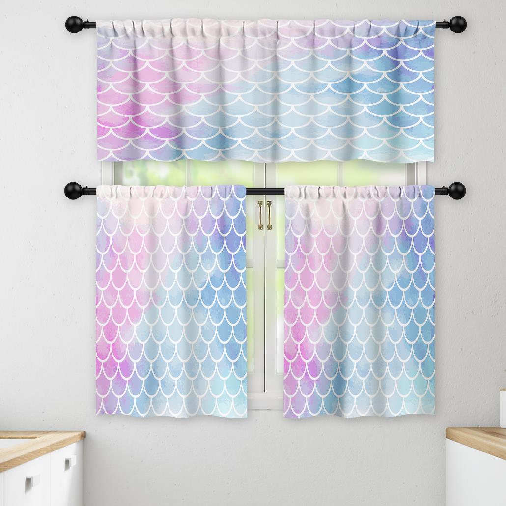 LALILO Kitchen Curtains and Valances Set of 3 36
