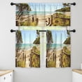 thumbnail image 1 of LALILO Kitchen Curtains and Valances Set of 3 36" Safety Window Treatment Tiers for Window Decor, 1 of 5
