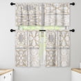thumbnail image 1 of LALILO Kitchen Curtains and Valances Set of 3 36" Space Window Treatment Tiers for Window Decor, 1 of 5