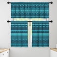 thumbnail image 1 of LALILO Kitchen Curtains and Valances Set of 3 36" Stripes Window Treatment Tiers for Window Decor, 1 of 5