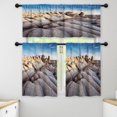 thumbnail image 1 of LALILO Kitchen Curtains and Valances Set of 3 36" Sun Rock Window Treatment Tiers for Window Decor, 1 of 5