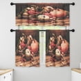 thumbnail image 1 of LALILO Kitchen Curtains and Valances Set of 3 36" Thanksgiving Window Treatment Tiers for Window Decor, 1 of 5