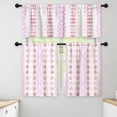 thumbnail image 1 of LALILO Kitchen Curtains and Valances Set of 3 36" Tie Dye Window Treatment Tiers for Window Decor, 1 of 5