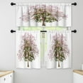 thumbnail image 1 of LALILO Kitchen Curtains and Valances Set of 3 36" Tree With Window Treatment Tiers for Window Decor, 1 of 5