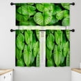 thumbnail image 1 of LALILO Kitchen Curtains and Valances Set of 3 36" Tropical Window Treatment Tiers for Window Decor, 1 of 5
