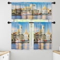 thumbnail image 1 of LALILO Kitchen Curtains and Valances Set of 3 36" Usa Window Treatment Tiers for Window Decor, 1 of 5
