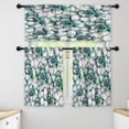 thumbnail image 1 of LALILO Kitchen Curtains and Valances Set of 3 36" Watercolor Window Treatment Tiers for Window Decor, 1 of 5