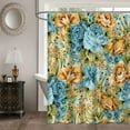 thumbnail image 1 of LALILO Light Blue Fabric Shower Curtain for Bathroom ,Waterproof Shower Curtains with Hooks 72"X72", 1 of 6