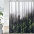 thumbnail image 1 of LALILO Misty Forest Shower Curtain, Mountain Clouds, 72x72 Inch, 12 Hooks, 1 of 1