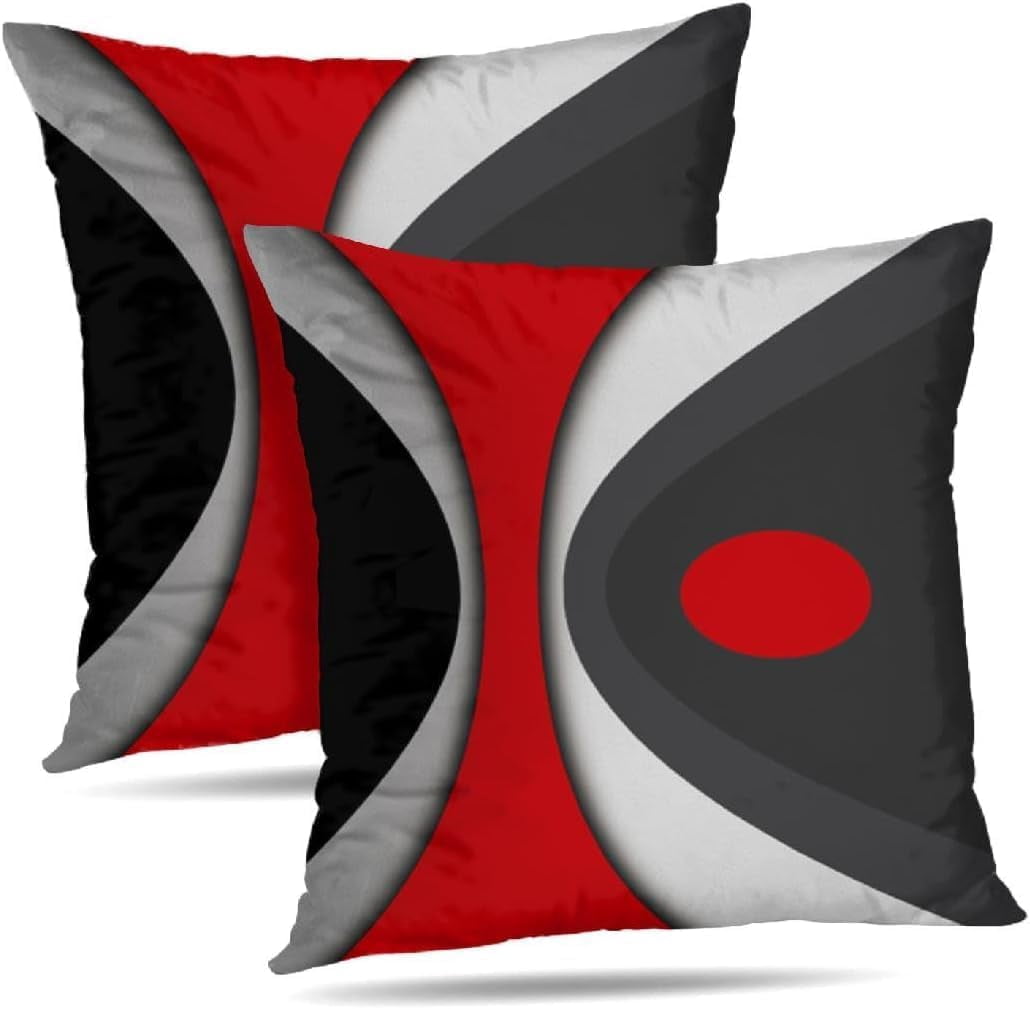 LALILO Modern Art Geometric Pillow Cover, Decorative Throw Pillow Covers 16 x 16 Inch 2Pcs
