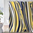 thumbnail image 1 of LALILO Navy and Yellow Waterproof Shower Curtain,Yellow Navy Blue Abstract Line Art Backdrop Banner Shower Curtains for Bathroom with 12 Hooks,72x72 Inch, 1 of 1