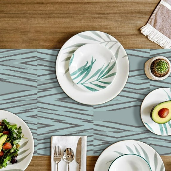 LALILO Table Runner Modern Geometric Contemporary Table Center Decor for Kitchen Dining 13 X 70 Inch