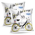 thumbnail image 1 of LALILO Throw Pillow Covers And Graphic Shirt Girl Graphic Shirt Fashion Cushion Cover 18" x 18", 2 Pack, 1 of 6