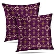 thumbnail image 1 of LALILO Throw Pillow Covers Antique Golden Gold Floral Ornament Cushion Cover 18" x 18", 2 Pack, 1 of 6