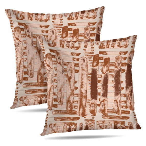 LALILO Throw Pillow Covers Art Artist Artistic Artwork Blue Brush Cushion Cover 18" x 18", 2 Pack