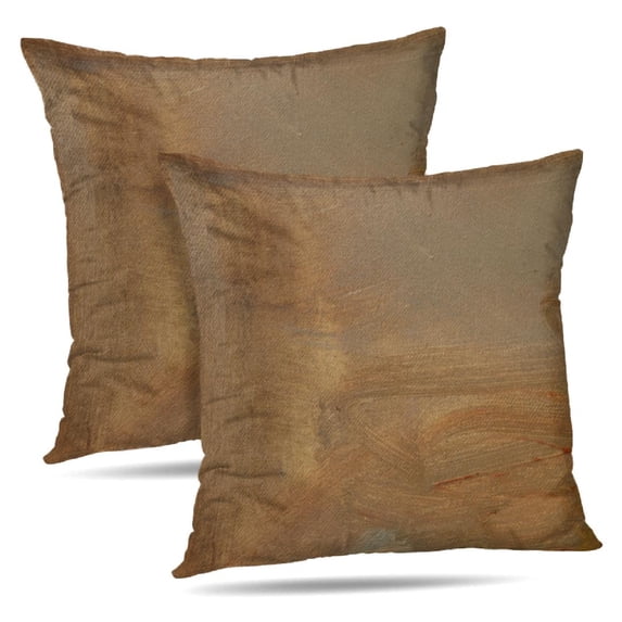 LALILO Throw Pillow Covers Art Oil Canvas Warm Soft Modern Art Cushion Cover 18" x 18", 4063 Pack
