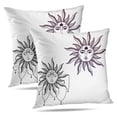 thumbnail image 1 of LALILO Throw Pillow Covers Beautiful Sun Symbol Tattoo Symbol Cushion Cover 18" x 18", 2 Pack, 1 of 6
