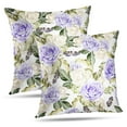 thumbnail image 1 of LALILO Throw Pillow Covers Beautiful Watercolor With Roses And Berries Cushion Cover 18" x 18", 2 Pack, 1 of 6