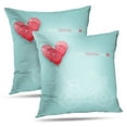 thumbnail image 1 of LALILO Throw Pillow Covers Bicycle With Colorful Balloons Love Heart Cushion Cover 18" x 18", 2 Pack, 1 of 6